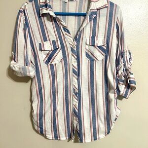 Eden & Olivia Med Maternity Button Up